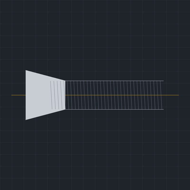 Śruba z łbem stożkowym na wkrętak DIN 963 M8x22