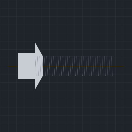Śruba z łbem sześciokątnym kołnierzowa DIN 6921 M5x80