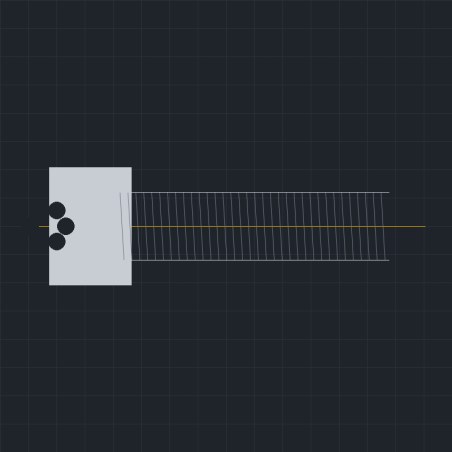 Śruba z łbem stożkowym Torx ISO 14581 M3x45
