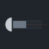 Śruba zamkowa z podsadzeniem kwadratowym DIN 605 M12x55