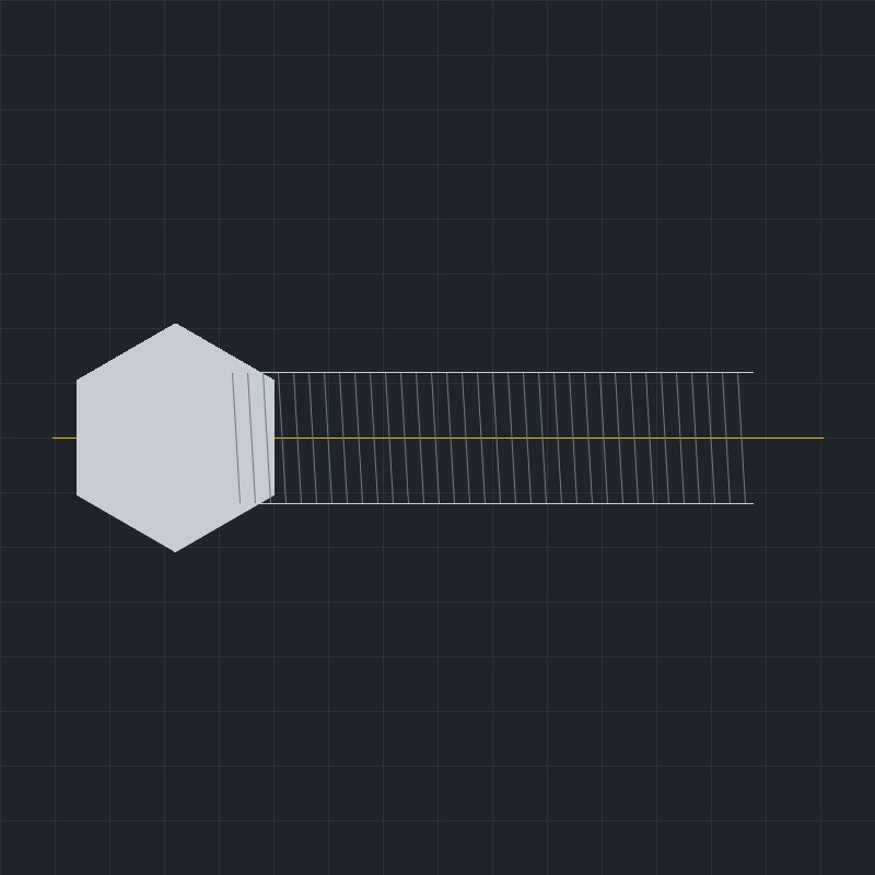 Śruba z łbem sześciokątnym gwint częściowy DIN 931 M24x180