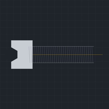 Śruba imbusowa z łbem walcowym DIN 912 M3x8